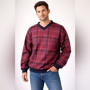 Forrester's Men's Plaid Performance Pullover Windbreaker - Size Large